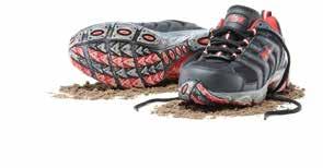 Footwear Category Mack Venus Lightweight lace-up safety shoes with padded collar and tongue.