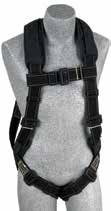 sewn-in hip pad and removable body belt, impact indicator stitches and breakaway lanyard keepers. Capacity: 420 lbs. Meets all applicable OSHA regulations and ANSI Z359.11 standard.