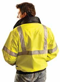 Hi-Viz Category Apparel Class 3 Premium Wicking Zip-Up Sweatshirts Made of 9.4 oz., 100% ANSI wicking polyester which keeps wearer warm and dry.