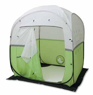 Confined Category Space Work Tents and Heater Economy tent: Utility shelter springs from backpack into full-size tent in seconds.