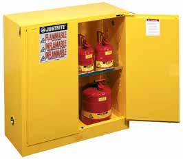 893020 Sure-Grip EX Countertop and Compac Safety Cabinets for Flammables Allow increased access to often-used flammable liquids without compromising safety.