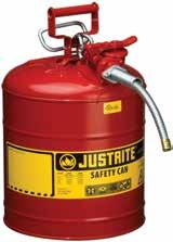 Category Hazardous Storage 7150100 Type I Steel Safety Cans Fully compliant safety can with ergonomically counter-balanced design for easy pouring with rounded, swinging comfort handle.