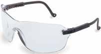 Features soft Duoflex cushioned temples, S2509 adjustable ratchet lens inclination, universal nosebridge, and single panoramic polycarbonate lens with molded sideshields and browguard.
