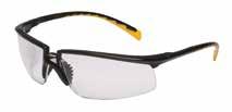 Eye Protection Category 3M Privo Safety Eyewear 12261-00000-20 Features color-accented temples and European-inspired styling. Soft-tipped temples for comfortable fit. Polycarbonate lenses absorb 99.