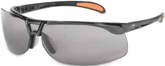 Also meets Military V 0 Ballistic Test for Impact. 10/Box. Page 25 Genesis XC Safety Glasses with HydroShield Features extended wraparound lens and soft, flexible nose fingers.