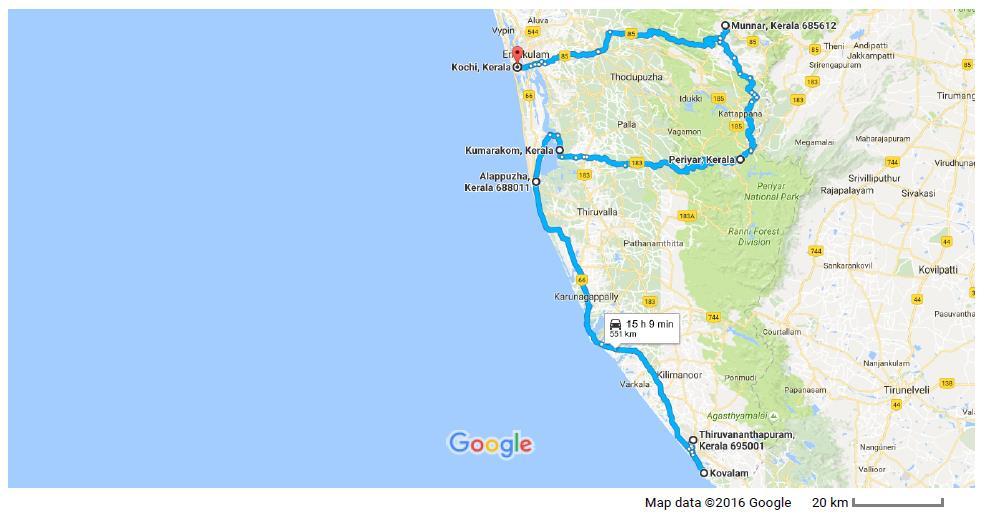 Sizzling South Tour: 11 Days Trivandrum
