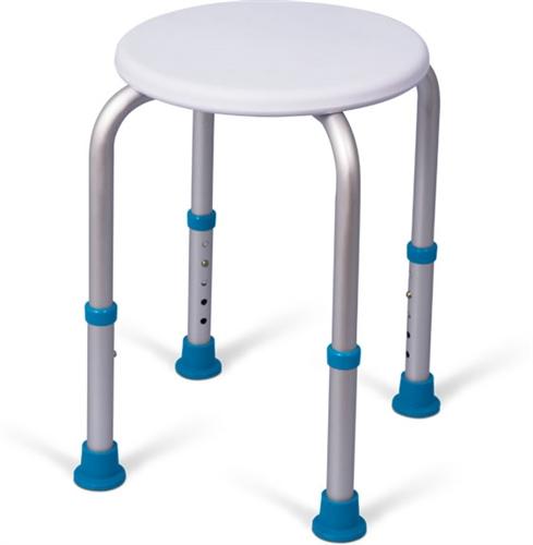 Shower Stools & Chairs Shower Stool No Arms 2 Steel frame with height adjustable plastic seat 2 Removable seat for cleaning 2 Fits well into narrow