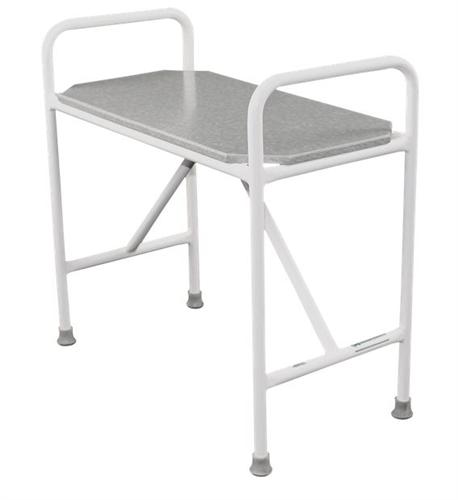 Shower Stools & Chairs Aspire Shower Stool Broad 2 Steel, corrosion resistant frame 2 Increased width between armrests (525mm) 2 Height adjustable removable padded seat 2 User weight limit 175kg 2