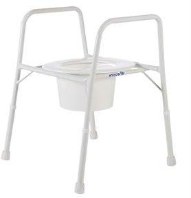 Toilet Aids Aspire Aluminium Over Toilet Aid 2 Lightweight, aluminium frame 2 Height adjustable plastic seat 2 Closed arms provide stability when getting on and off 2 Includes splashguard as standard