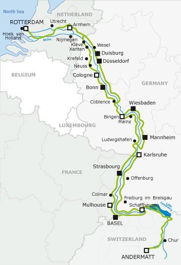 EuroVelo 15 Rhine Cycle Route The European Cyclists Federation gratefully aknowledge the finacial support to the LTMA by the Demarrage