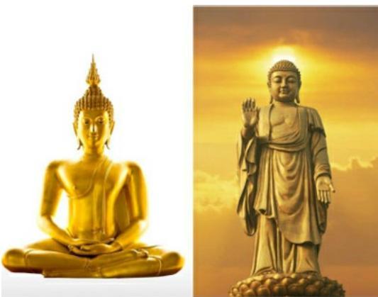 77 Buda sa kosom u obliku češera, i plamenom, simbolizirajući Kundalini energiju koja