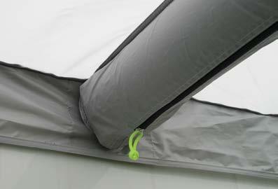 So how does it work? It s simple, traditional poles have been replaced with an inflatable AirFrame that is always attached to the awning. We have two systems.