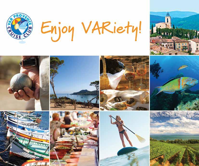 Var Provence Cruise Club Press Kit - MARCH 2018 www.