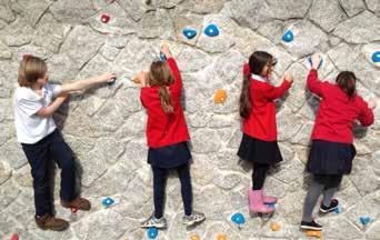 Bouldering and traversing walls in your school grounds (low level climbing) Traverse walls are great fun and develop a wide range of physical and mental skills and abilities in young people.