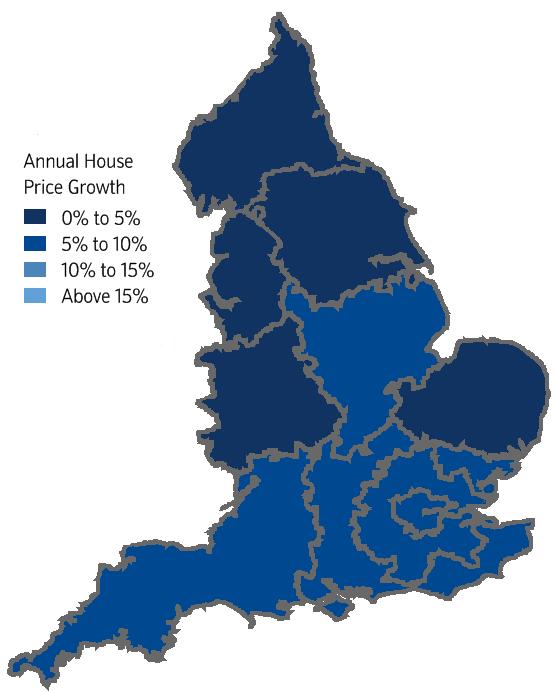 England Average house price 187,386 Annual percentage 6.1% Quarterly * -0.