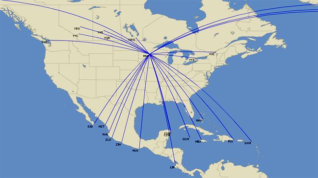 24 International Destinations March 2016 The MAC recently worked with Delta Air Lines and the area business