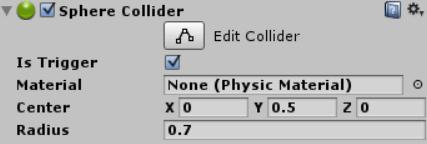 Da bi neprijatelj imao osobinu fizičke prisutnosti na sceni, dodajemo Capsule Collider komponentu, sa podešavanjima kao na slici 4.11. Slika 4.