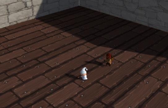 Glavni lik protiv neprijatelja Razvoj 3D igre logika koja bi nam omogućila implementaciju pucanja na neprijatelje iz puške, kao i napade na glavnog lika od strane neprijatelja, sekirama.