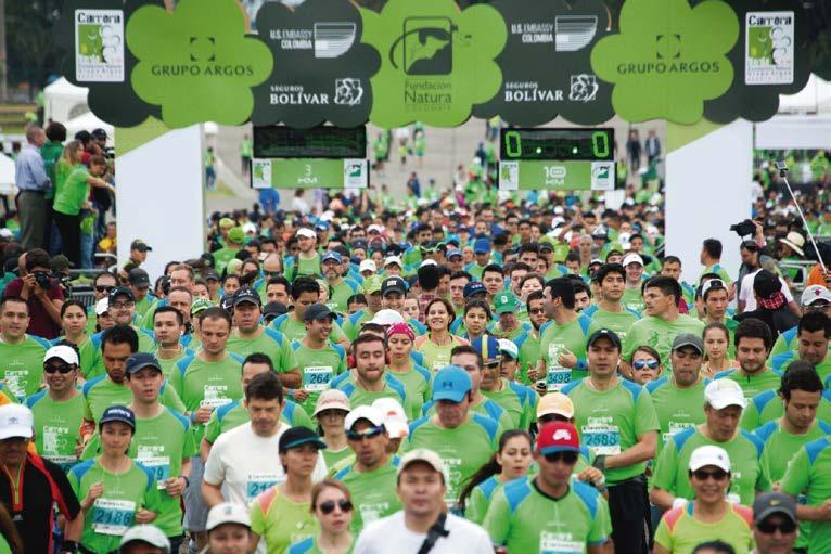 Green Race (Carrera Verde, in Spanish) Purpose: This year we participated with the Natura Foundation as promoters of the Green Race in Bogotá and Medellín, achieving to generate awareness about the