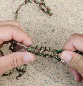 Great gift idea for the outdoorsman. Made of 4 ft. heavy duty paracord, easy to unravel and use for emergencies.