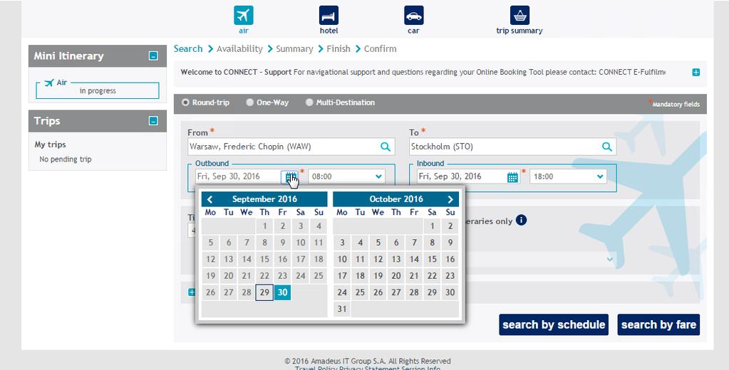 Choose anytime if you wish to see flights available at any hour. What Is the Difference Between Search by Schedule and Search by Fare?