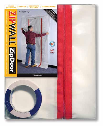 Also includes one roll of 1" x 18' double-sided tape and two flap hooks Seal any doorway