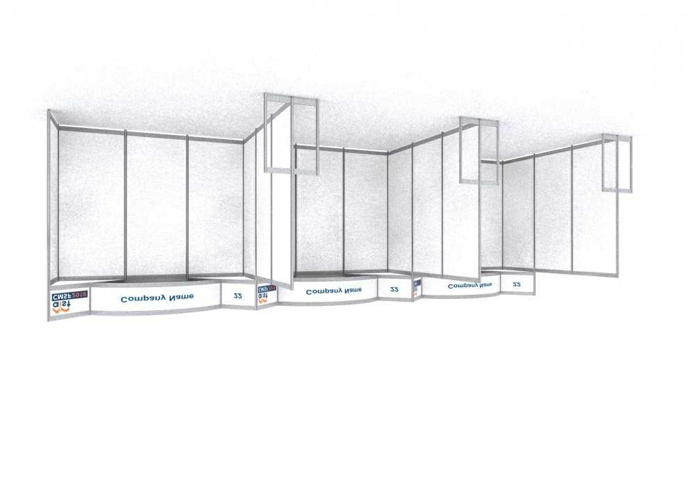 DELUXE BOOTH Deluxe booths are the premium way to showcase your organisation. They are fully customisable.
