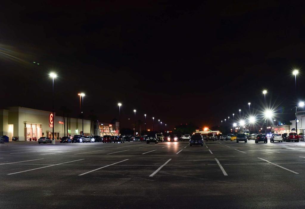 EXTERIOR FIXTURES LED Parking Lot/Area Lighting Fixture 3.0 SIZE: 30.67 x13.385 x3.385 WEIGHT: 26.5 lbs Optional Mounts LED Parking Lot/Area Lighting Fixture 3.