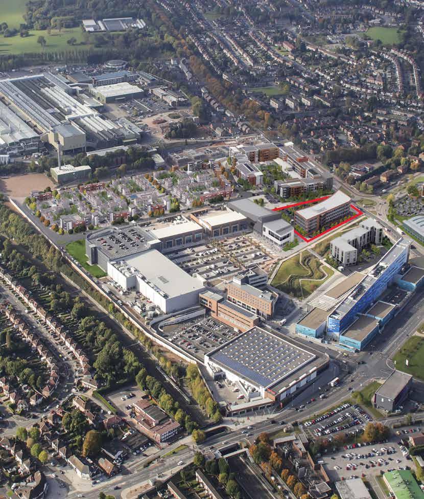 A VIBRANT NEW BUSINESS COMMUNITY SITUATED ADJACENT TO THE A38 AND THE TOWN CENTRE ONE PARK SQUARE M&S BOURNVILLE COLLEGE SAINSBURY S LONGBRIDGE LANE M42/J2 (3 MILES) TRAIN STATION The 1 billion