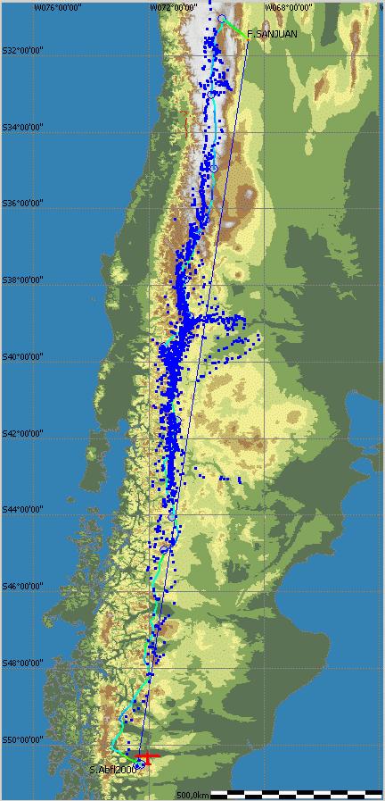Identification of Waves in IGC files Mountain Wave Project (MWP) MWP flights in the Andes of South America See Map: