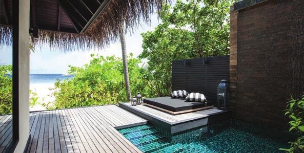 access to our serene, tropical lagoon, their own infinity pool and private sun deck.