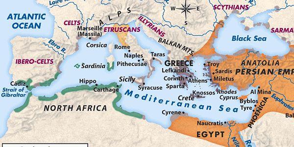 Location of Troy -Troy is at the perfect point between the East (Black Sea) and West (Mediterranean).