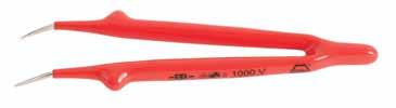 mm Inch lbs. pkg. WH75304 200 8.0.16 1 WH75215 Insulated Serrated Straight Blunt Tip Tweezers, IEC/EN 60900 & CSA Standards, 10,000 Volt Tested OAL OAL No. mm Inch lbs.