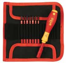 8 WH283 Insulated SlimLine Blades High quality CV steel, through hardened. SlimLine blades have up to 33% narrower insulation diameter then standard insulated tools. Slim Working No. Size mm Dia.