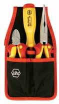 Soft grip ergo designed handle body, safety slip guard. Insulated multi-bit screwdriver includes Slotted, Phillips & Square bits. No. WH32871 Pliers/Cutters & Multi-Bit Set 6.