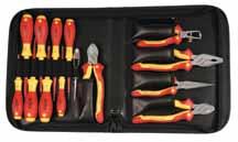 5mm SlimLine Terminal #2 SlimLine Square #1 Single Pole Tester SlimLine Square #2 WH32867 10 Piece Pliers & Screwdriver Set In Canvas Pouch # WH32867 Set Includes: lbs. 4.06 6.3 Diagonal Cutters 9.