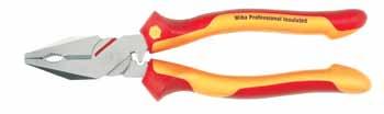 Two component cushion grips for best user comfort. No. mm Inch Cutting Capacity Copper AWG Pkg. wt. WH32821 225 9.0 #4 1.88 WH32820 High Leverage Combination Pliers.