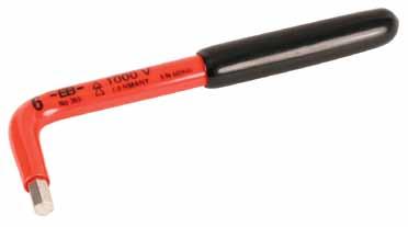 0 260 WH13656 6.0 140 WH136 Metric Insulated Hex L-keys, With Insulated Handle Insulation According to  mm mm Inch lbs.