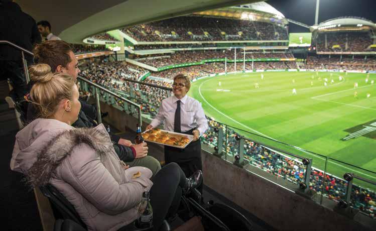 CORPORATE SUITES 12 seat corporate suite at 11 Adelaide Football Club home games 4 seasonal car parks Match day advertising package, including