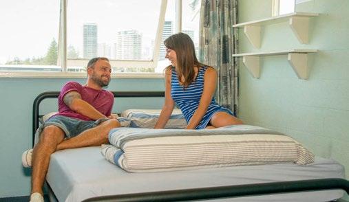 SURFERS PARADISE YHA 2018 ROOMS AND FACILITIES MULTI-SHARE ROOMS Surfers Paradise YHA has a