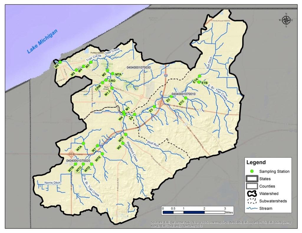 The goal of this project was to determine and compare with previous data what water quality levels currently exist and to those conditions of past studies for locations in the Trail Creek Watershed