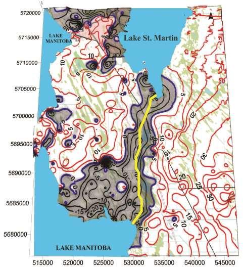 Lake Manitoba Outlet Channel Bedrock Details - Channel Excavation in