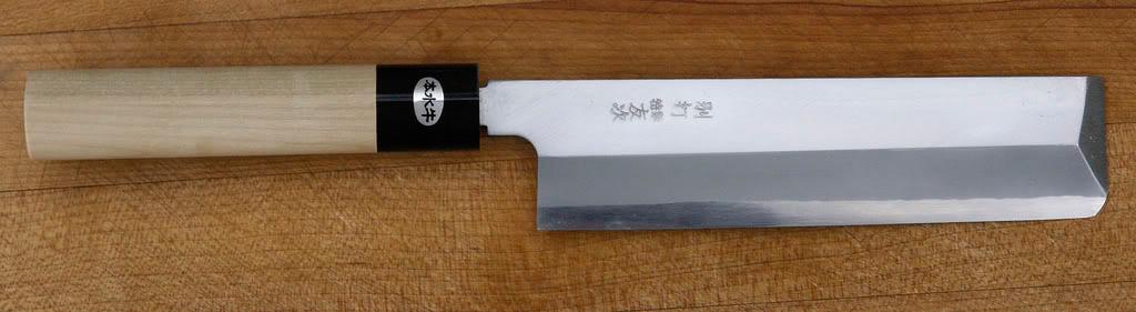Types of Sushi Knives Deba closest to a meat clever, the Deba is good for cutting through bones and cartilage of