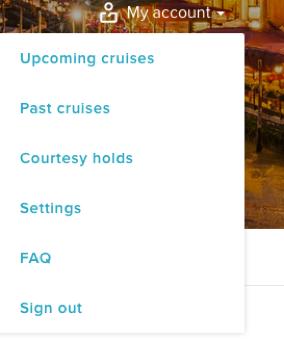 DASHBOARD NAVIGATION ACCOUNT Allows guest to navigate the Guest Account and update settings, guest information, and communication