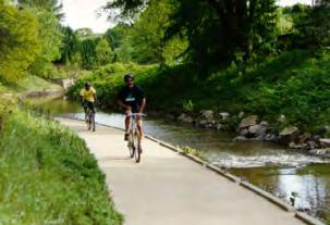 BICYCLE AND PEDESTRIAN MASTER PLAN Creekside Trail (Urban Areas Only) Located only in urban areas, where right-of-way constraints and channelized streams restrict trail development to the