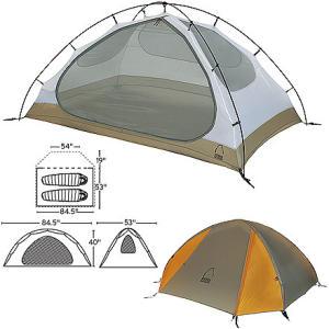 Person Ultralight Backpacking Tent Daily: $7 Weekend: $14 Floor Space: 30 sq ft Interior
