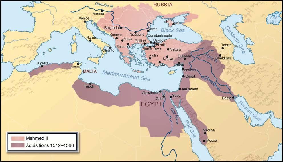 The Creation of the Ottoman Empire: 1453 CE As the Byzantine Empire declined, the Ottoman Empire rose in Anatolia and the Balkan region.