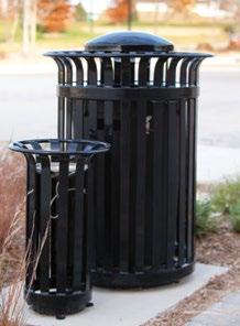 CITYVIEW RECEPTACLES The CityView receptacles are durable trash containers with style.