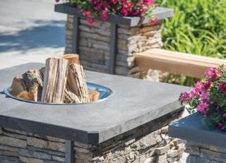 FIRE PITS QuarryView Fire Pits are offered in wood burning, natural gas, and