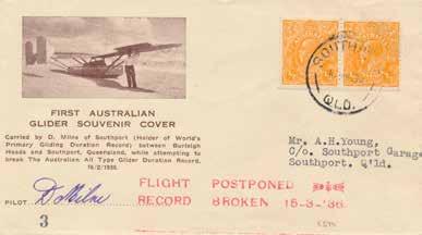 Queensland Airmail Society cover ARO105 65 32.